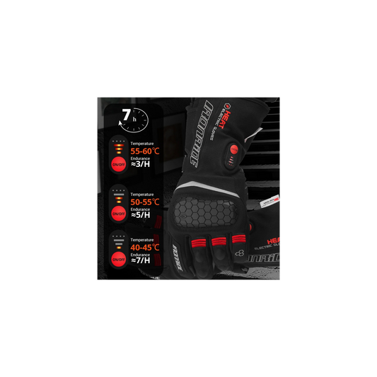 Gants Chauffants Moto Heatizy – Hiver | Étanches, Tactiles & Rechargeables